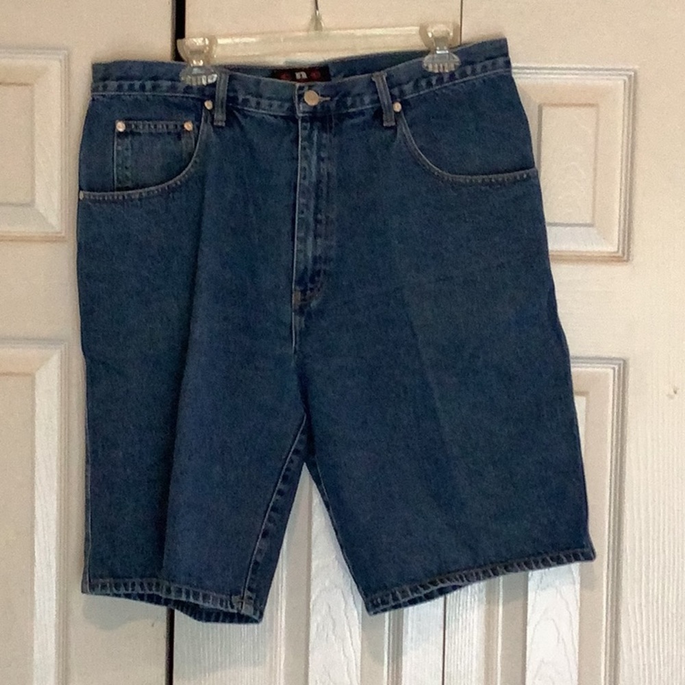 Classic Men's Denim Shorts - Dark Blue